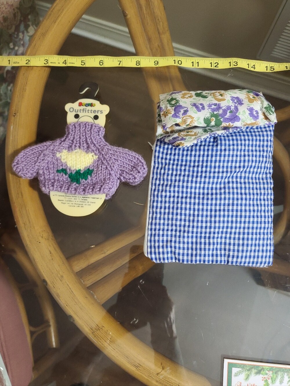 Purple Knit Doll Sweater & Sleeping Bag